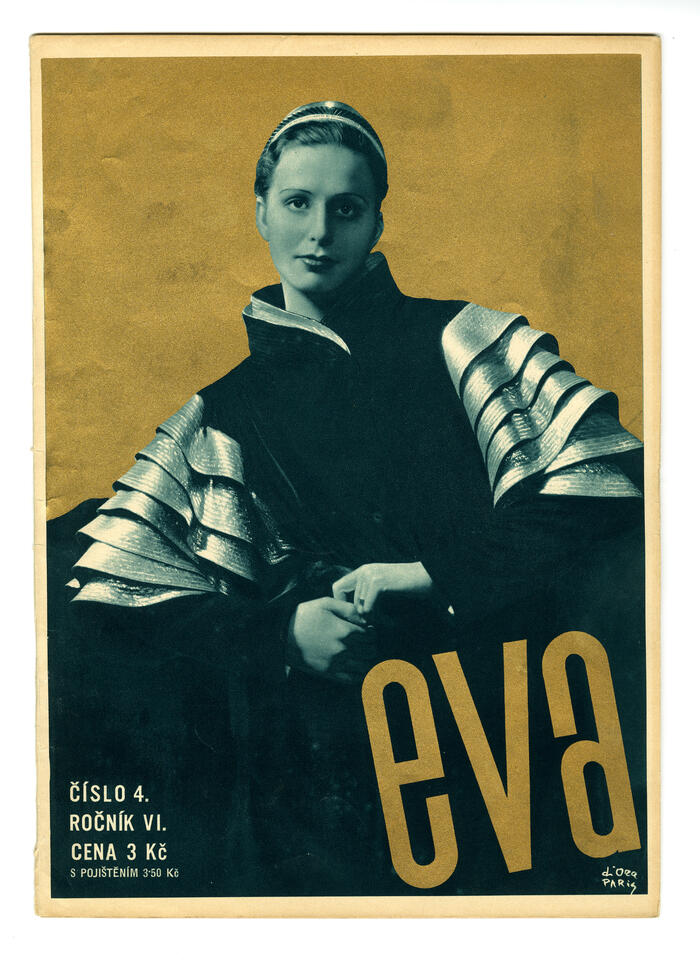 Couverture du magazine Eva, publié à Prague, 1934, n°4<br/> &copy;  Collection Pierre Ponant