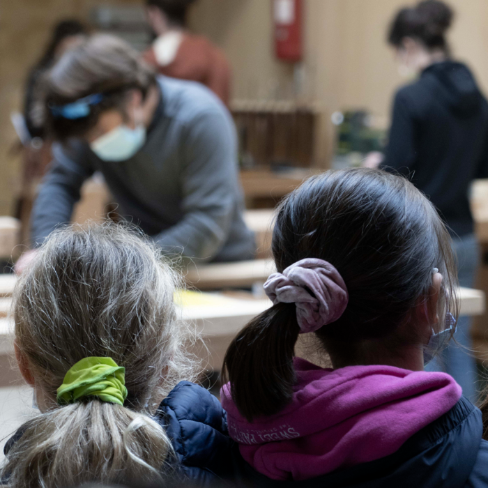 Visit of the wood third place, La Planche in Bordeaux by the CM2 pupils from the Lafon Féline School located in Le Bouscat (33)<br/> &copy; madd-bordeaux